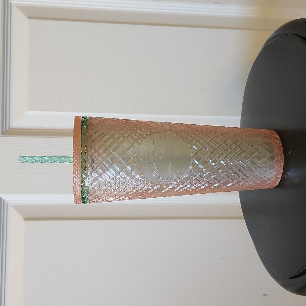 Starbucks Tumbler Pink and Green NWOT